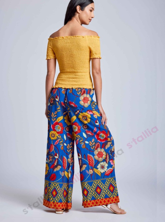 Брюки Palazzo пляжные 24-026 Марракеш