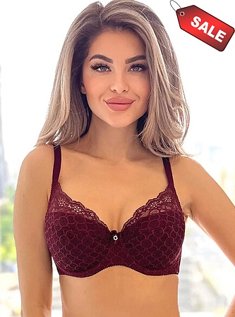 Бюст Flirt 8085 бургундия Sale 50%